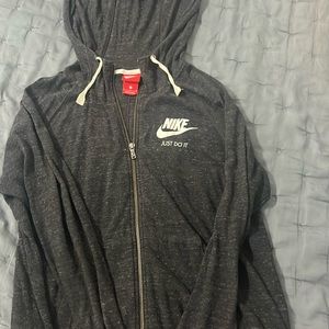 Lightweight Nike hooded zip up jacket